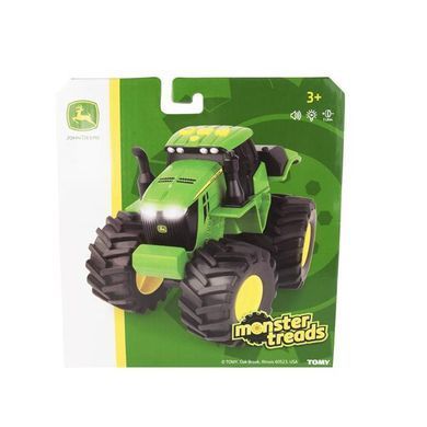 Машинка Трактор John Deere Kids Monster Treads з великими колесами зі світлом і звуком (46656) dt_14097 фото