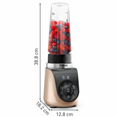 Tefal Блендер стационарный Blend UP, 1000Вт, чаша-700мл, тритан, черно-золотистый (384110) BL190AF0 фото