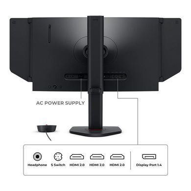 24,5" 16:9 Fast TN проф.геймерський РК монітор, 1920х1080, 400 Гц, DyAc 2, 3xHDMI 2.0/1xDP 1.2, HAS BENQ XL2566X+ Dark Grey (9H.LMRLB.QBE) 3729541 фото