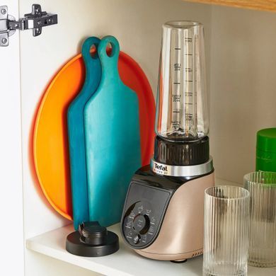Tefal Блендер стационарный Blend UP, 1000Вт, чаша-700мл, тритан, черно-золотистый (384110) BL190AF0 фото