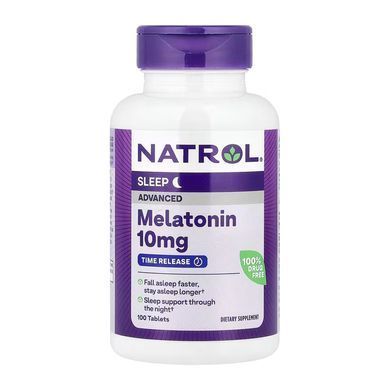 Advanced Sleep Melatonin 10mg - 100 tabs NATROL