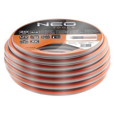 Neo Tools Шланг садовый Optima, 3/4", 20м, 4 слоя, до 25бар, -20&hellip;+60&deg;C 15-823 фото