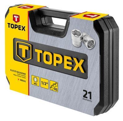 Набір інструментів Topex 38D642, 21 шт 38D642 фото