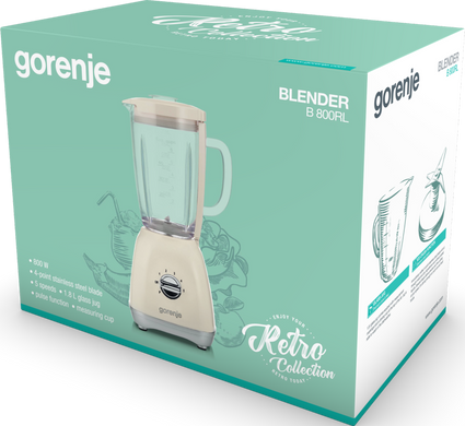 Стаціонарний блендер Gorenje B 800 RL (LW-9613G1) (6485800) 742728 фото