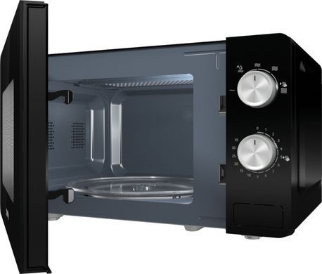 Gorenje Мікрохвильова піч, 17л, мех. керув., 700Вт, чорний (380822) MO17E1B фото