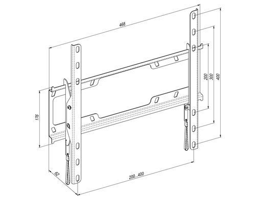 KSL Кріплення ТВ з кутом нахилу Simpler 48EN 32-65" (327663) 48EN фото