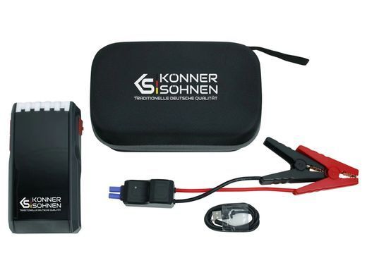 Пусковое устройство портативное Konner&Sohnen KS JS-1000, 12000мА&middot;ч, 500А/1000А, 0.95кг
