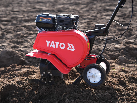 Культиватор бензиновий YATO YT-85591: двигун- 6,5 КС, ширина борозни- 34-78 см, глибина- 160-300 мм, бак-1,2л YT-85591 фото