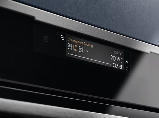 Electrolux Духова шафа електрична, 70л, A++, пара, конвекція, ф-ція пароварки, чорний+нерж (363458) KOAAS31CX фото
