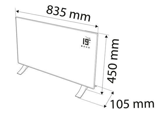 Конвектор Neo Tools 90-092 2000 Вт, IP24