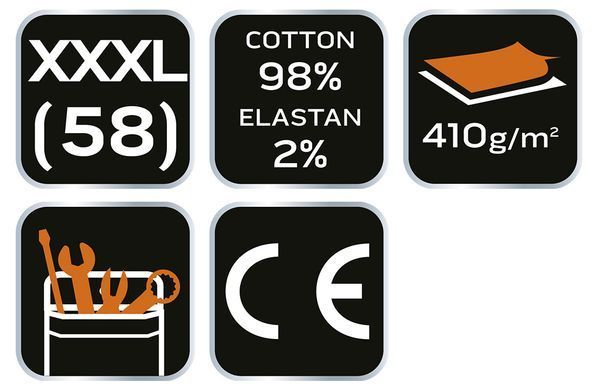 Рабочие шорты NEO DENIM 81-279, для мастера, с усиленными карманами XXXL