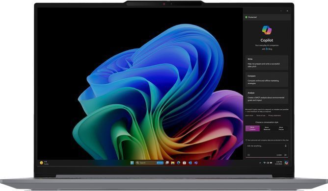 Ноутбук Lenovo ThinkBook 16-G7 16" WUXGA IPS AG, Snapdragon X Plus X1P-42-100, 16GB, F512GB, UMA, Win11P, сірий (390019) 21NH0000RA фото