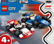 Конструктор LEGO City Автомобили для гонки F1 команд Williams Racing и Haas F1, 92 детали (60464)