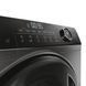 Haier Прально-сушильна машина фронтальна, 8(5)кг, 1400, A, 46см, дисплей, пара, інвертор, люк чорний, прямий привід, cріблястий (368201) HWD80-B14959S8U1