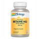 High Potency Betain HCl with Pepsin 650mg - 100 vcaps Solaray