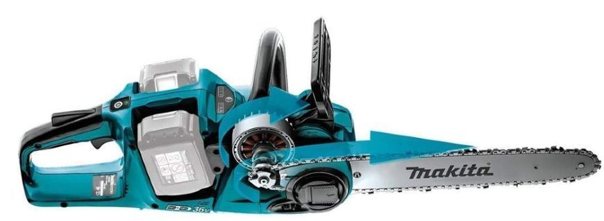 Makita DUC355Z аккумуляторная LXT, 18В + 18В, 350мм