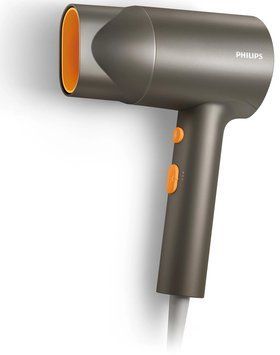 Фен Philips 3000 Series, 1600Вт, 2 режими, іонізація, сірий (389379) BHD321/00 фото