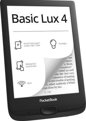 PocketBook Електронна книга 618, Ink Black (369744) PB618-P-CIS фото