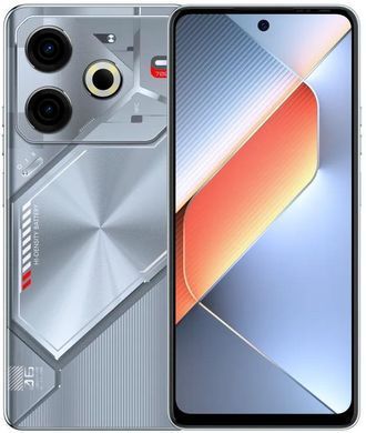 TECNO Смартфон POVA 6 NEO (LI6) 6.78" 8/128ГБ, 2SIM, 7000мА&bull;год, Starry Silver (376688) 4894947023620 фото