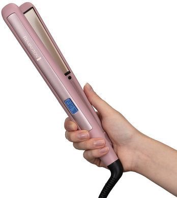 Remington Випрямляч Remington Coconut Smooth, 47Вт, темп.режимів-9, 150-230С, дисплей, кераміка, рожевий (366638) S5901 фото