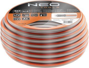 Neo Tools Шланг садовий Optima, 3/4", 30м, 4 шари, до 25 Бар, -20&hellip;+60&deg;C (325020) 15-824 фото