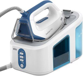 Braun Прасувальна система CareStyle 3, 2400Вт, 2000мл, паровий удар -460гр, нерж. сталь, біло-синій (376480) IS3157BL фото