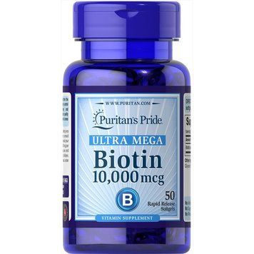 Біотин, Biotin, Puritan's Pride, 10.000 мкг, 100 гелевих капсул