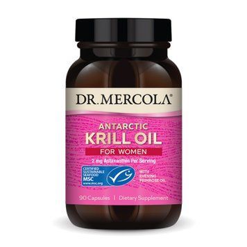 Krill Oil for Women - 90 caps Dr. Mercola / Масло Крыля для женщин с примулой вечерней