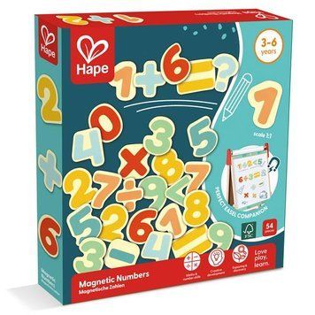 Набор магнитов Hape Цифры 54 шт. (E2007) dt_68244 фото