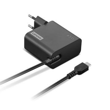 Адаптер поддержки Lenovo 65W USB-C Adaptor-Eu Pin Pin Lenovo 65W USB-C Adaptor-Adaptor-EU PIN (4x21L54610) 3723291 фото