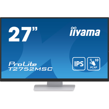 27" 16:9 IPS сенсорний РК монітор, 1920х1080, проекційно-ємністна технологія, 1xHDMI/1xDP/2xUSB 3.2, IIYAMA T2752MSC-W1 3724865 фото