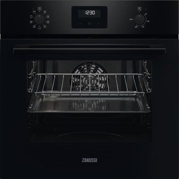 Zanussi Духова шафа електрична, 65л, A, пара, дисплей, конвекція, чорний (380539) ZOHIQ3K2 фото