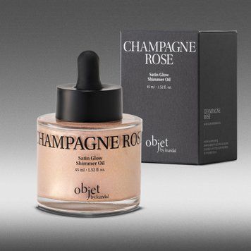Олія для тіла з ефектом мерехтіння Objet by Kundal Satin Glow Shimmer Oil Champagne Rose 45ml