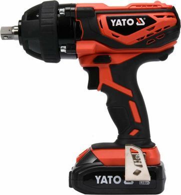 Гайковерт ударный аккумуляторный YATO 18В, 2 АГод. квадрат 1/2", 300 Нм. +4 головки YT-82804 фото