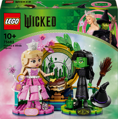 Конструктор LEGO Wicked Фігурки Ельфаби й Ґлінди 558 деталей (75682)