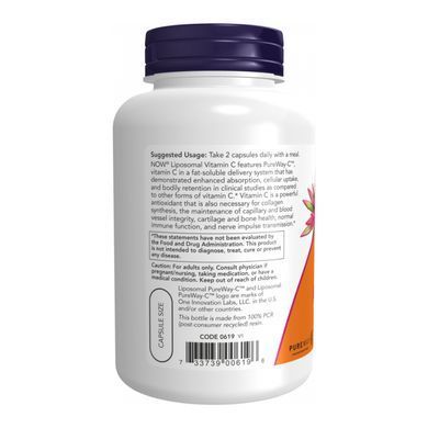 Вітамін С ліпосомальний Now Foods Liposomal Vitamin C 120 вег. капсул