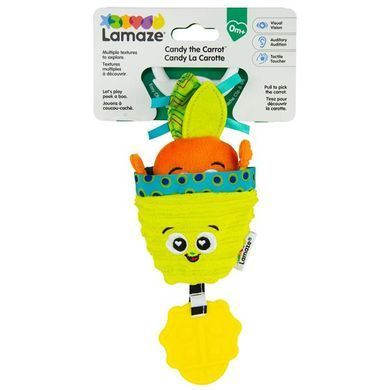 Мягкая игрушка-подвеска Lamaze Морковка с прорезывателем (L27381) dt_14198 фото