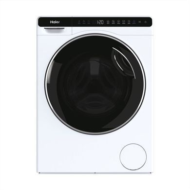 Haier Пральна машина фронтальна, 5кг, 1000, A+++, 44см, дисплей, інвертор, люк чорний, висота 70см, білий (372639) HW50-BP12307 фото