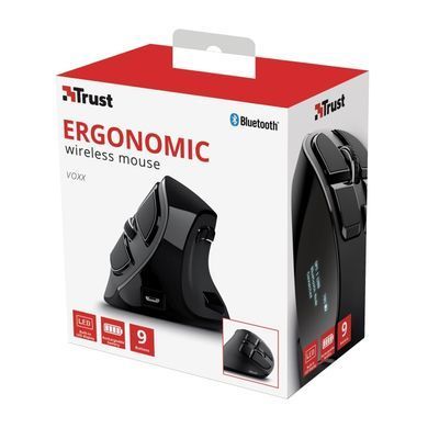 Trust Мышь Voxx Rechargeable Ergonomic, WL, Черный 23731_TRUST фото