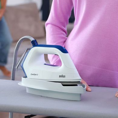 Braun Прасувальна система CareStyle 3, 2400Вт, 2000мл, паровий удар -460гр, нерж. сталь, біло-синій (376480) IS3157BL фото