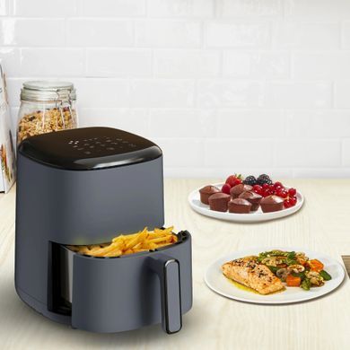 Tefal Мультипіч EasyFry Compact, 1300Вт, чаша-3л, сенсорне керув., пластик, темно-синій (385731) EY145B10 фото