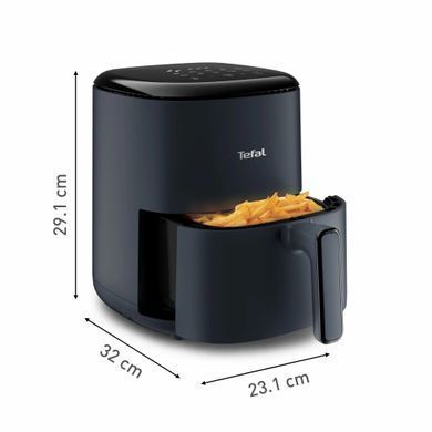 Tefal Мультипіч EasyFry Compact, 1300Вт, чаша-3л, сенсорне керув., пластик, темно-синій (385731) EY145B10 фото