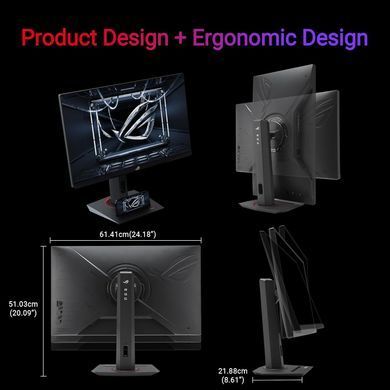 Монітор Asus 27" ROG Strix XG279CNS HDMI, DP, USB-C, IPS, 380Hz, 0.3ms, sRGB 110%, AdaptiveSync, Pivot, HDR400 (392828) 90LM0AW0-B01371 фото