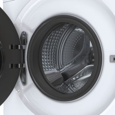 Haier Пральна машина фронтальна, 5кг, 1000, A+++, 44см, дисплей, інвертор, люк чорний, висота 70см, білий (372639) HW50-BP12307 фото