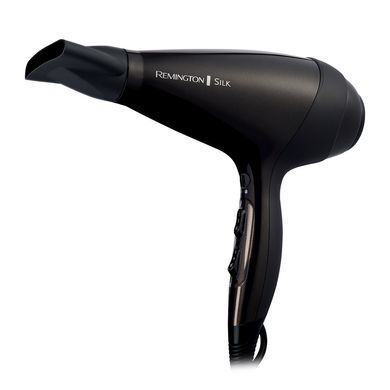 Remington Фен Silk, 2400Вт, режимов-3, дифузор, иониз-я, хол. обдув, коричневый AC9095 фото