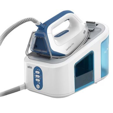 Braun Прасувальна система CareStyle 3, 2400Вт, 2000мл, паровий удар -460гр, нерж. сталь, біло-синій (376480) IS3157BL фото