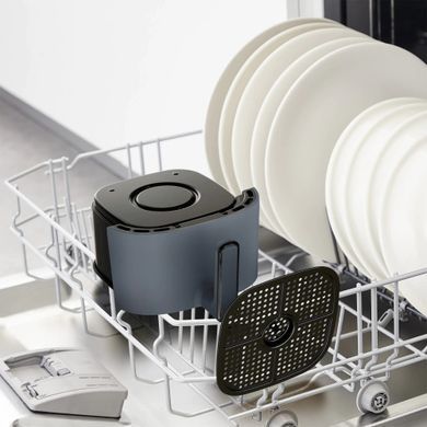 Tefal Мультипіч EasyFry Compact, 1300Вт, чаша-3л, сенсорне керув., пластик, темно-синій (385731) EY145B10 фото