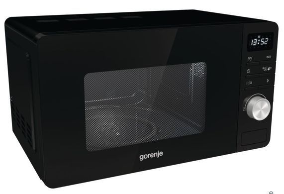 Gorenje Мікрохвильова піч, 20л, електр. управл., 800Вт, дисплей, чорний (308910) MO20A3B фото