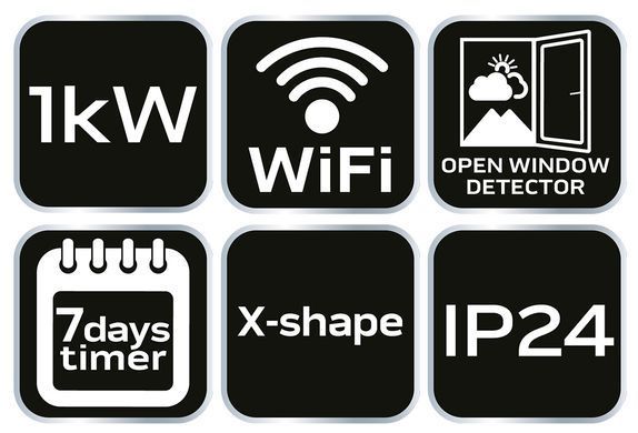 Конвектор Neo Tools 90-093 1000 Вт, IP24, WIFI