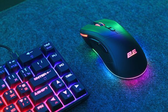 2E Gaming Миша MG350 WL, RGB USB Black (358783) 2E-MG350UB-WL фото
